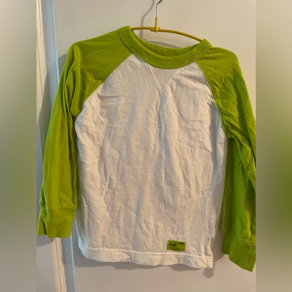 Lime green long sleeve old navy shirt